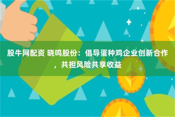 股牛网配资 晓鸣股份：倡导蛋种鸡企业创新合作，共担风险共享收益