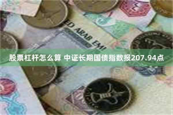 股票杠杆怎么算 中证长期国债指数报207.94点