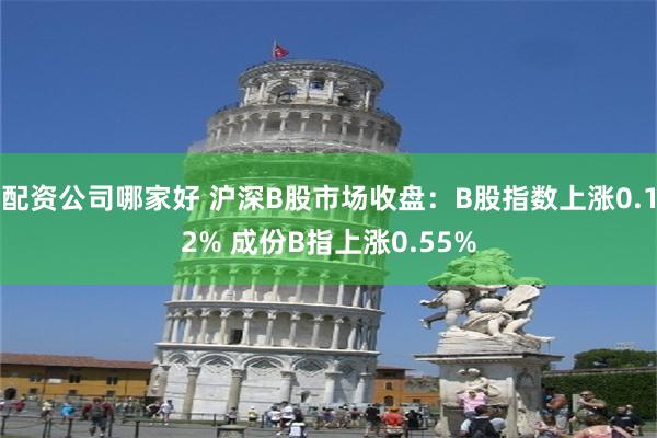 配资公司哪家好 沪深B股市场收盘：B股指数上涨0.12% 成份B指上涨0.55%