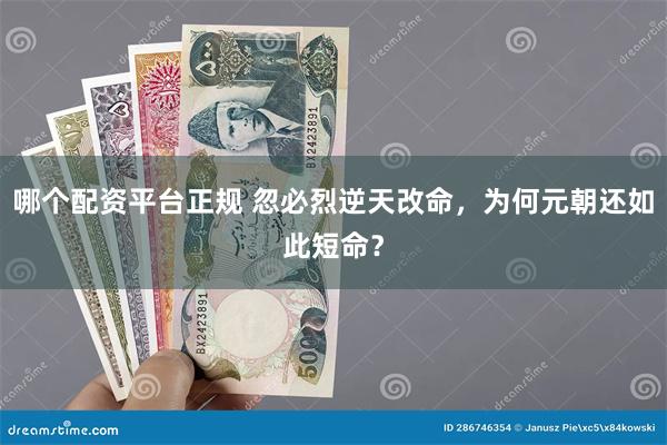 哪个配资平台正规 忽必烈逆天改命，为何元朝还如此短命？