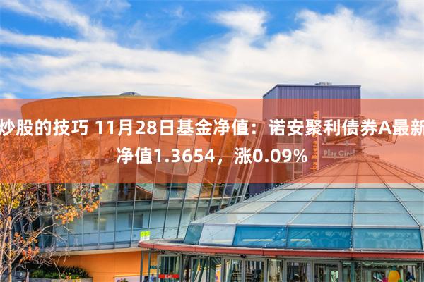 炒股的技巧 11月28日基金净值：诺安聚利债券A最新净值1.3654，涨0.09%