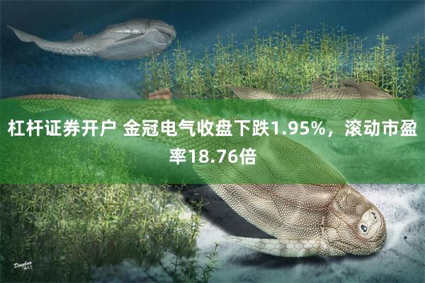 杠杆证券开户 金冠电气收盘下跌1.95%，滚动市盈率18.76倍